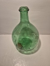 ANCIENNE DAME JEANNE En Verre Vert 