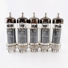 5 X EL504 MULLARD TUBE. 1960s PRODUCTION. 3 MICAS. DUAL GETTER. MATCHED CP ENA
