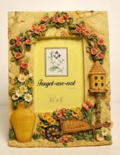 Cadre Photo 3D Élevé Pour Fleurs De Jardin D'Été Tient 3 1/2"x5"