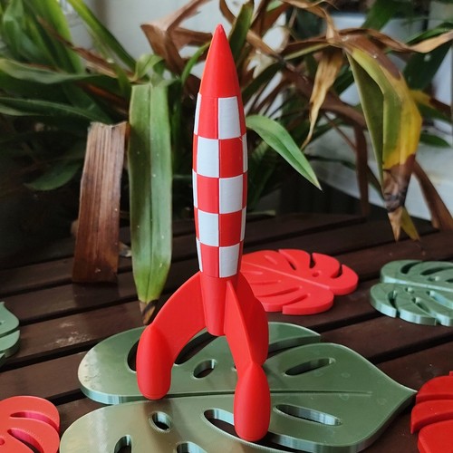 Fusée inspiration tintin - fusée,
