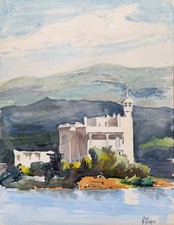 Ancienne Aquarelle Amirauté