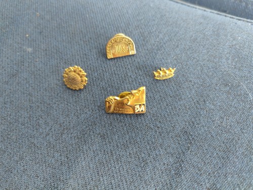 Lot pin dorés ir plaque - 4, pin's