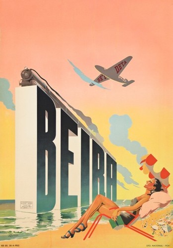 Vintage beira travel poster - vintage,