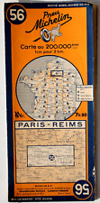 Carte MICHELIN 56 Paris Reims Auto Carte Routière Carte Géographique Pneus