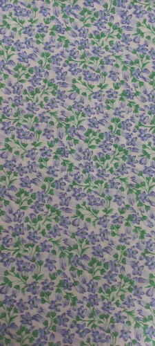 Coupon tissu coton fleurs - coupon,
