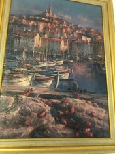 Tableau ,Marseille ( signé Par,Lee Yong Ou ) 