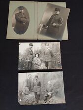STUDIO MIDJET PARIS  4 PHOTOS NB OFFICIER 46ème RI et 21ème RI ET SA FAMILLE TBE
