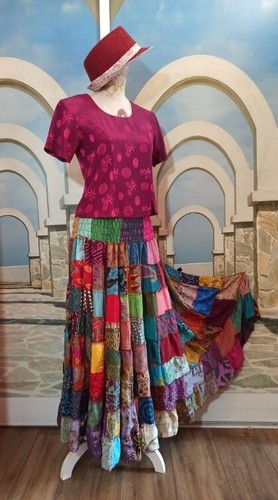128 jupe maxi longue - –,