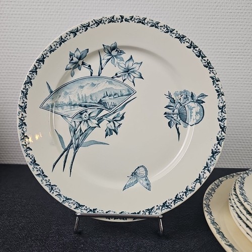 Assiettes plates badonviller - assiettes,