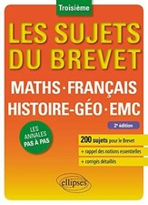 Les sujets du brevet – Maths