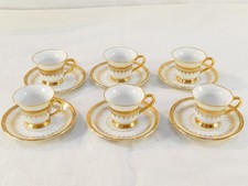 6 tasses a café en porcelaine