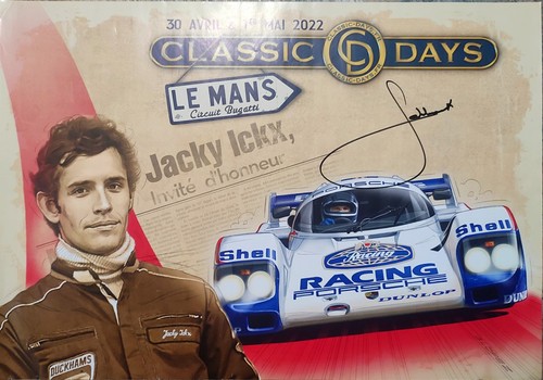 Poster signé jacky - jacky, ickx