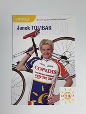 CYCLISME Carte cycliste Janek  TOMBAK Équipe COFIDIS saison 2003. 