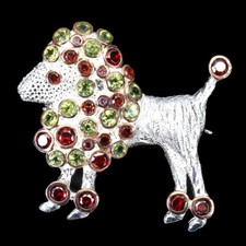 Broche Ronde En Argent