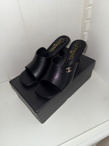 Mules talon chanel - à,