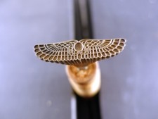 Fer à Dorer en laiton,  Outil Ancien Relieur Reliure, motif art déco