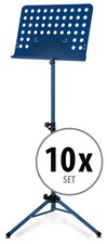 10 Pupitre Support Musique Partition Tripode Feuile Orchestre Ajustable Bleu Set