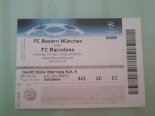 CHAMPIONS LEAGUE TICKET.BAYERN