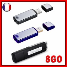 Micro Espion Clé USB Dictaphone Enregistreur 8GO 8GB Recorder Vocal 3 Modèles