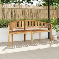 Teck Solide Banc de Jardin en