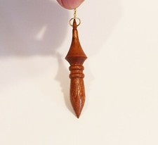 °  PENDULE EGYPTIEN DU NIL EN BOIS PRECIEUX AVEC CHAINETTE  RADIESTHESIE