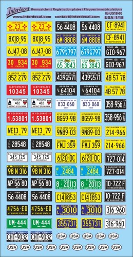 Plaques immatriculations usa - plaques,