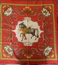 Foulard Hermès Paris “Cheval Turc” – Carré 90 en Soie – Christian Renonciat