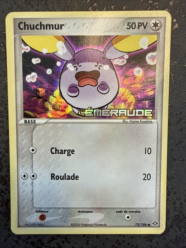 Carte pokémon chuchmur - carte, 73/106