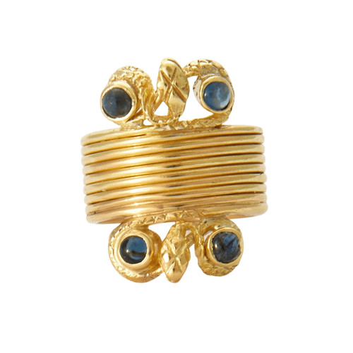 Bague serpents jaune 18k - bague, or