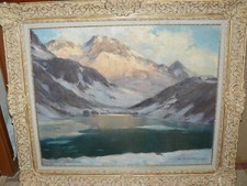 huile sur toile paysage de CONTENCIN