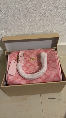 Sac main coach - rose, pour