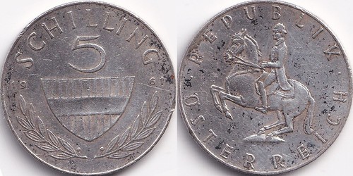 Schilling 1961 autriche - 5,