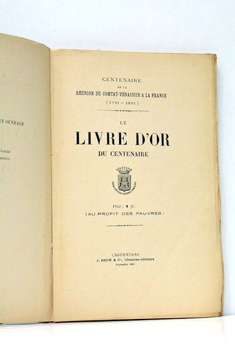 Livre or centenaire - le,