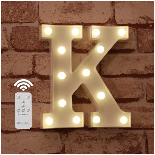 Panneau lettres lumineuses - de,