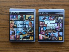 Lot 2 jeux GRAND THEFT AUTO - GTA 5 V et LIBERTY CITY sur PS3 - PAL FR - POSTER