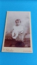 PHOTO CDV ENFANT BÉBÉ  PHOTOGRAPHE  C THIOLIER  POITIERS