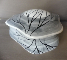 HB Henriot Quimper bonbonnière faience décor essai 50 parfait état 15cm Piéce U