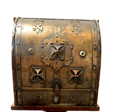 Coffret secrétaire en bois et