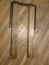 Library Bureau Sole Makers Antique Oak File Cabinet Drawer Slides Set Of 2 