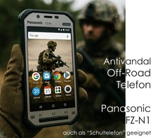 Panasonic FZ-N1 2XSIM Téléphone Portable Militaire Robuste Antivandal IP65