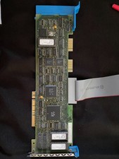 Carte ESDI IBM Hard Disk Attachment 72X7408+Cable Ruban 3M-Vintage avec puce IBM