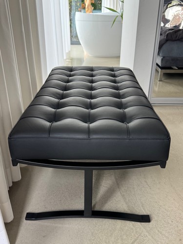 Bauhaus banque cuir mat - cuir,