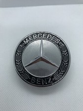 Logo Capot Mercedes Benz  Noir 57mm Emblème CLASSE C E CLK S Neuf