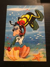 CARTE POSTALE CP BD/ DISNEY/ DINGO PLONGEE MASQUE TUBA HARPON/COQUILLAGE POISSON