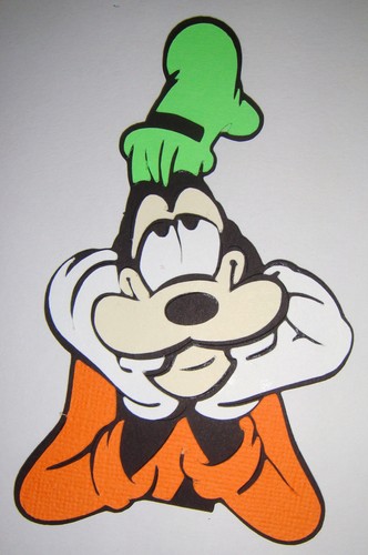 Mickey goofy face die - die, cut
