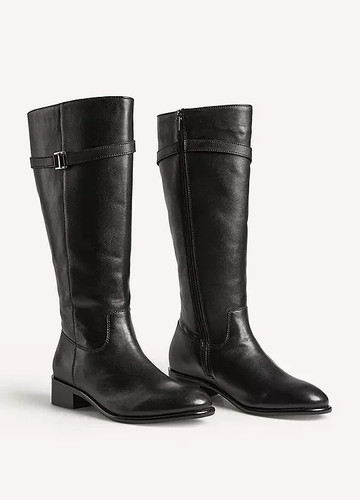 Bottes équitation cuir noir - bottes,