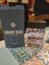 Parfum Eau De Toilette Granit Bleu Spray 50 Ml Yves Rocher + Boîte 