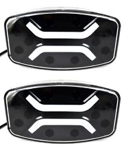 # 2x 12/24V LED Spot Feux + DRL Fluo Blanc Orange Roulis Tracteur Van Bus Camion