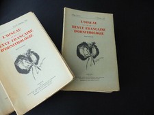 rare L'oiseau Et La Revue Francaise d'ornithologie 1955 à 1959 lot de 18 revues