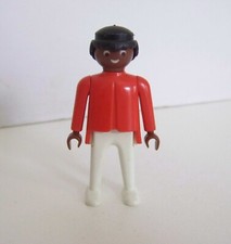 PLAYMOBIL (3616) HOMME VINTAGE - Homme de Couleur Rouge & Blanc 3480 3528 3544